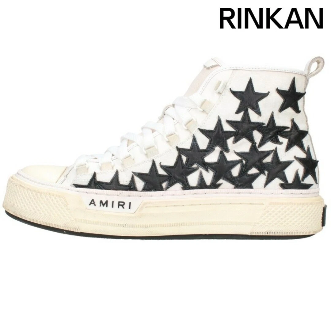 AMIRI SNEAKERS Sneakers alte Amiri Stars Court Hi Star Patch uomo 44 usate cf82038dd8f7c43dd