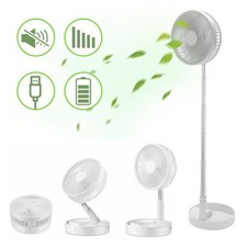 Cordless Fan Telescopic Folding Cooling Wireless Whit USB Portable Rechargeable