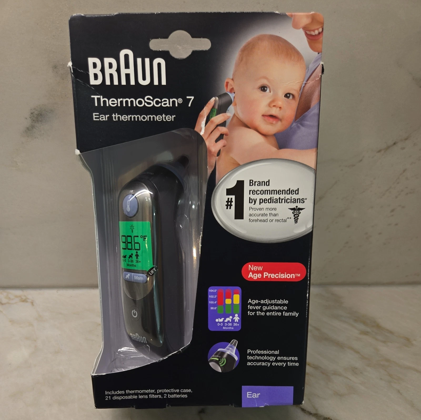 Braun ThermoScan 7 Ear Thermometer With ExacTemp & Age Precision Technology
Opens in a new window or
