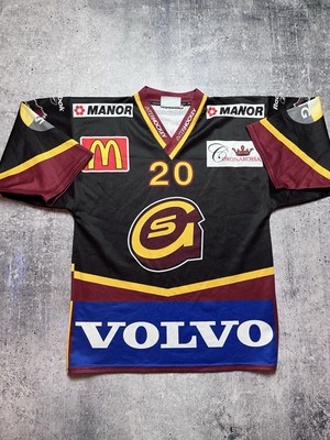 GENEVE SERVETTE SIGNED SWITZERLAND ICE HOCKEY SHIRT JERSEY#20 PAVONI SIZE XS