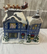 PartyLite The Night Before Christmas Musical Tea Light House P8651