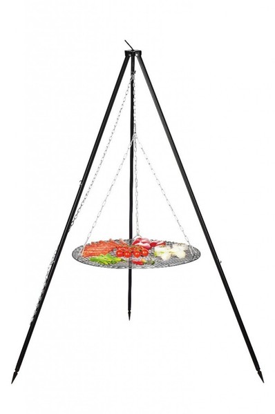 Dreibein Grill Nobel Schwenkgrill 60 Cm Grillrost Schwarz Lagerfeuer-image