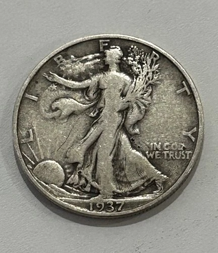 1937-S Walking Liberty Half Dollar XF++ 90% Silver 0.36169 OZT NB006