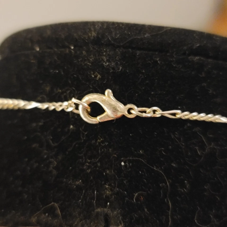 Premier Designs крест подвеска серебристого тона сердца цветы цепочка включена - Изображение 4 из 4