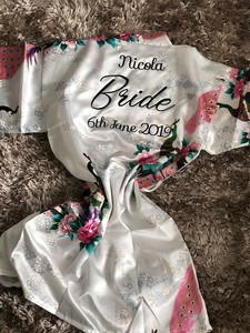 personalised wedding dressing gown