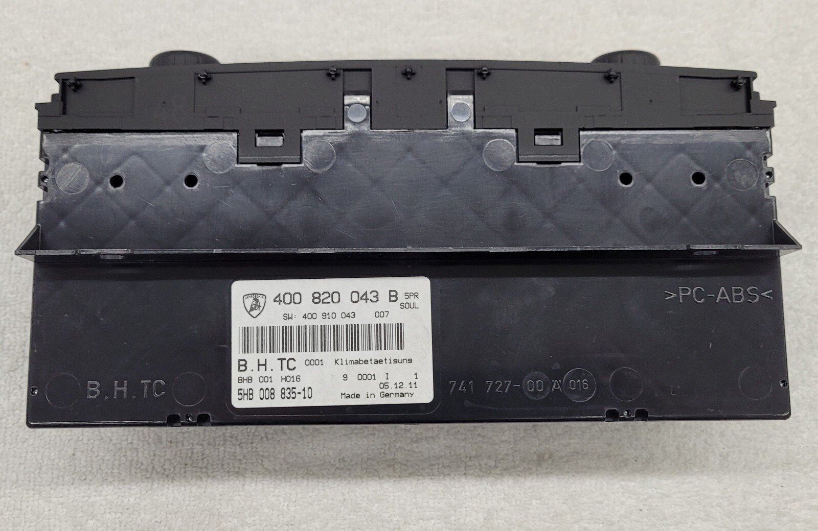 400820043B Lamborghini Gallardo Climate Control AC 04-08 Unit Switch Heat Hvac