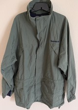 Timberland Jacket Mens Sz L Green Full Zip Vintage