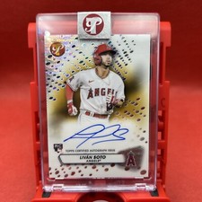 2023 Topps Prestine Livan Soto RC Auto Encased Angels RC Auto SP PA-LS /50 Gold
