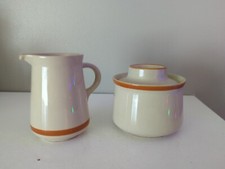 ji Stonecrest Andre Penche Collection Sugar and Creamer Set MCM Vintage Korea