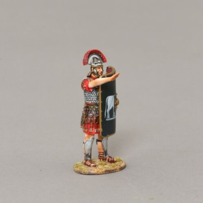 THOMAS GUNN ROM040C - Saluting Centurion (9th Legion) bemalte Metallfigur