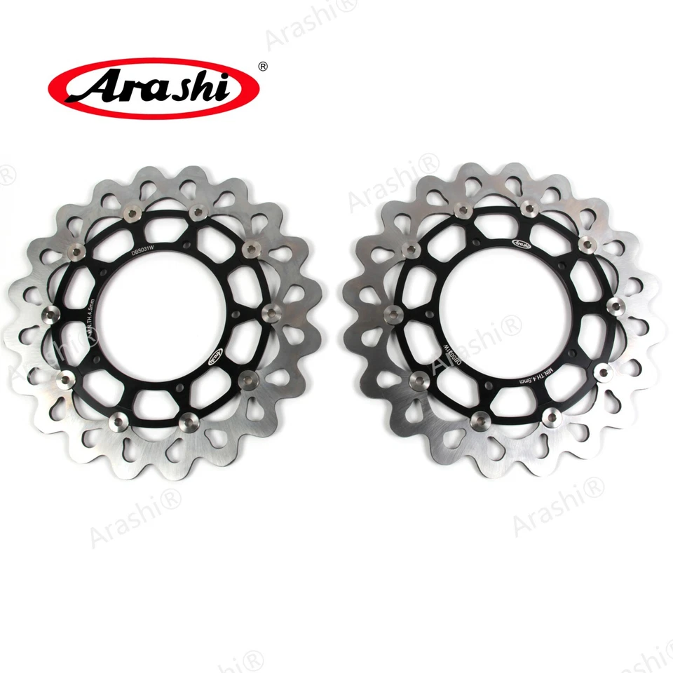 Arashi BLACK Front & Rear Brake Disc Rotor For Yamaha YZF R1 2015-2021 YZF-R1 - Image 3 of 4