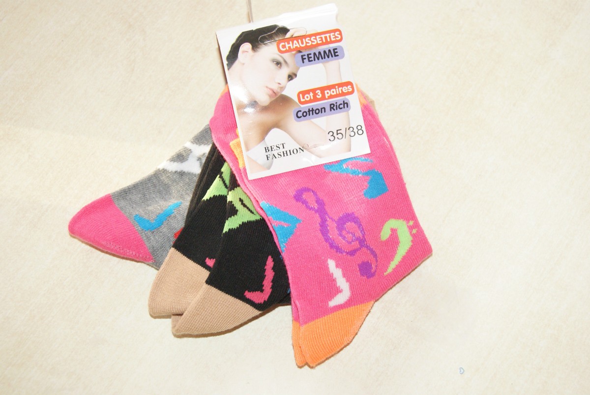 paires de chaussettes neuves taille 35/38 marque Best Fashion