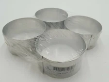 Stainless Steel Small Round Cake /Crab/ Dessert Ring Mold, 2.3/8", 4/PK Matfer B