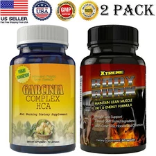 Garcinia Cambogia & Xtreme Body Fat Burner Weight Loss Dietary Supplements