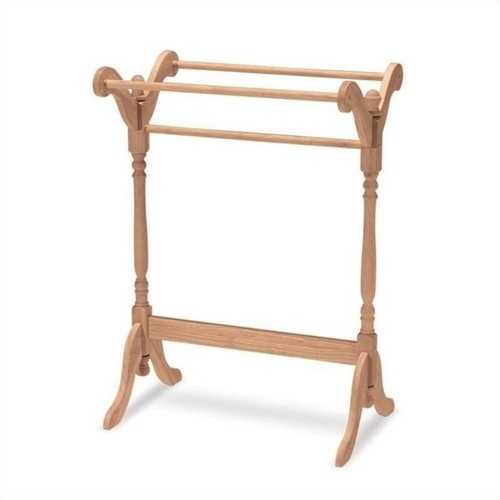 International Concepts Unfinished Wood Quilt Rack eBay