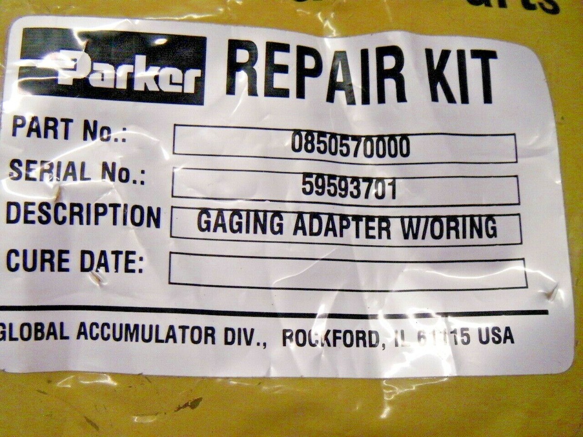 Kit Riparazione Accumulatore A Vescica Parker – Serie BA – 702928 – Originale E Nuovo (USA)