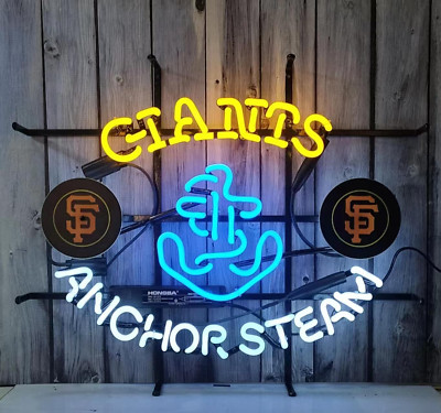 Giants Anchor Steam Neon Signs Beer Bar Pub Restaurant Wall Decor 19x15