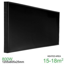 REDUCED- 800W Black Infrared| Electric| Heating Panel - Wall Personal IR Heater