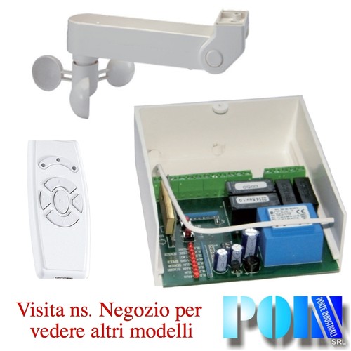 Kit Centrale Sensore Pioggia Acqua Tapparella Tenda Da Sole Telecomando 433 Kiti - Foto 12