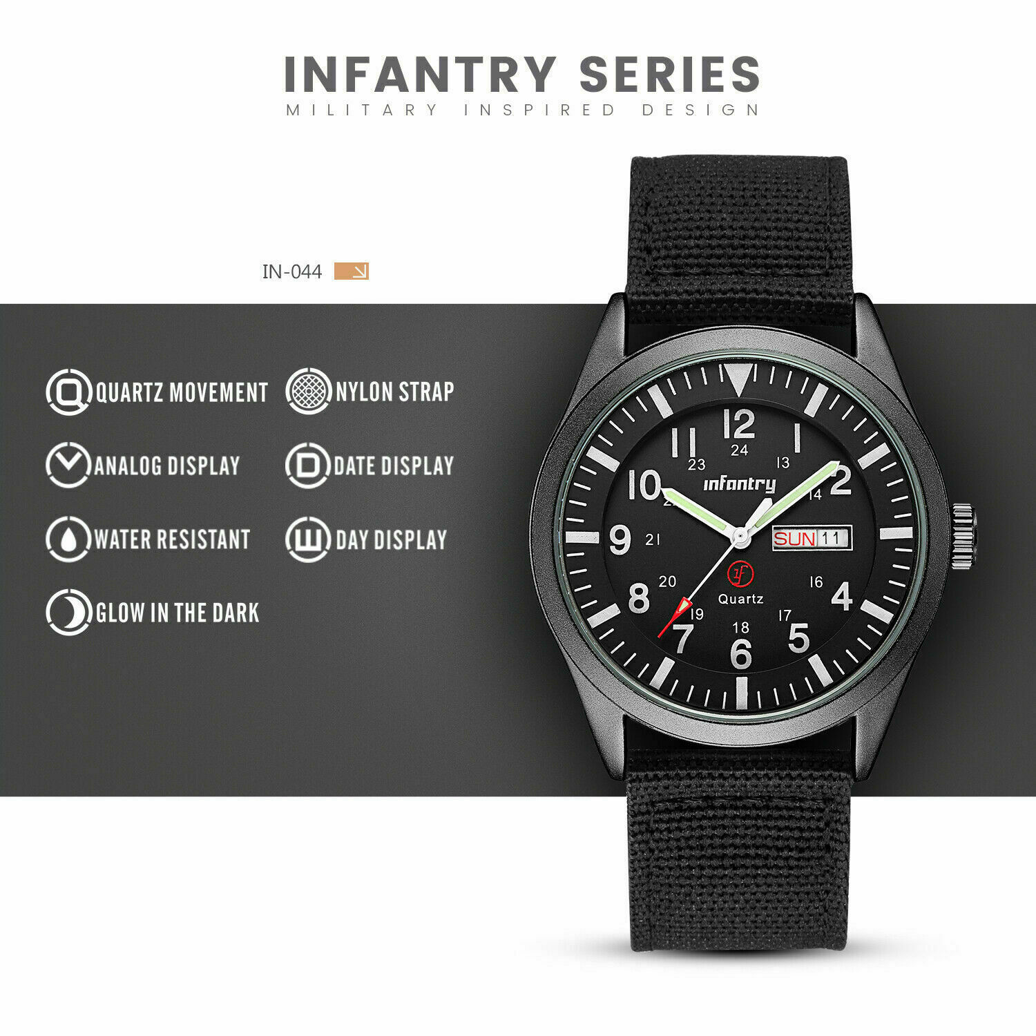 gosasa tritium luminous dive watch