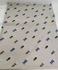 Hot Wheels Cars Diecast Mattel Twin Bed Flat Sheet 100 Polyester Craft Fabric