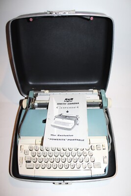 Vintage Rare Retro Smith Corona Coronet Exclusive Powerite Portable Typewriter