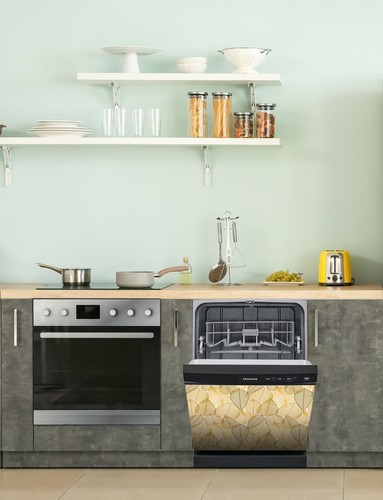 Dishwasher Magnet Cover - Reusable Magnetic Tiles Decal - Pack of 4 Tiles - V019 - Picture 7 of 8