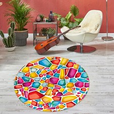 3D Colored Stone Fragments NAO10263 Game Rug Mat Elegant Photo Carpet Mat Fay