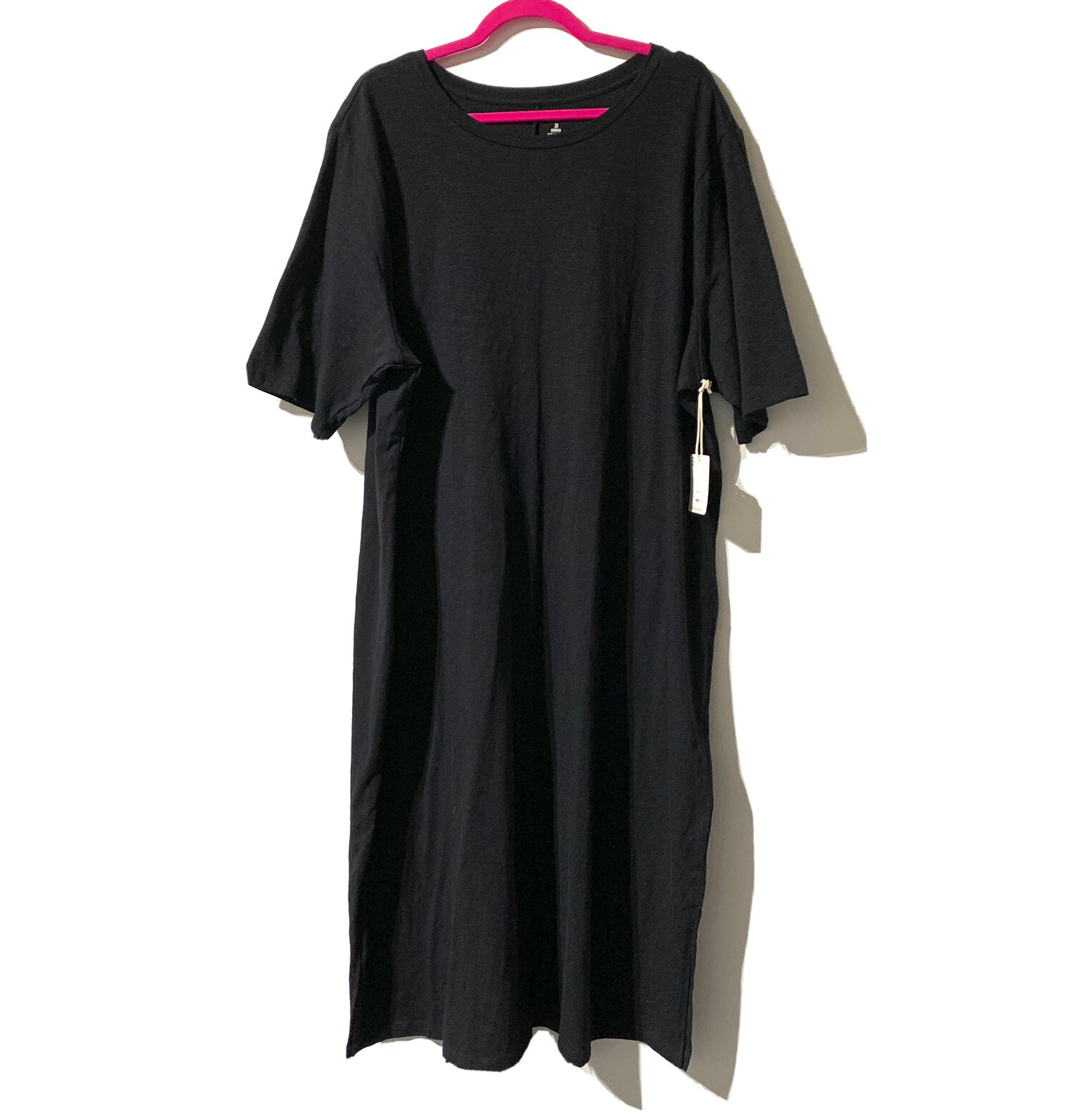 a.n.a Women's Tee Dress Size 3X Black 