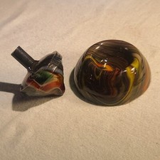 ANDY DAVIS, Glass Art Spinning Top Base, Tribute to Friendship Run , 325J