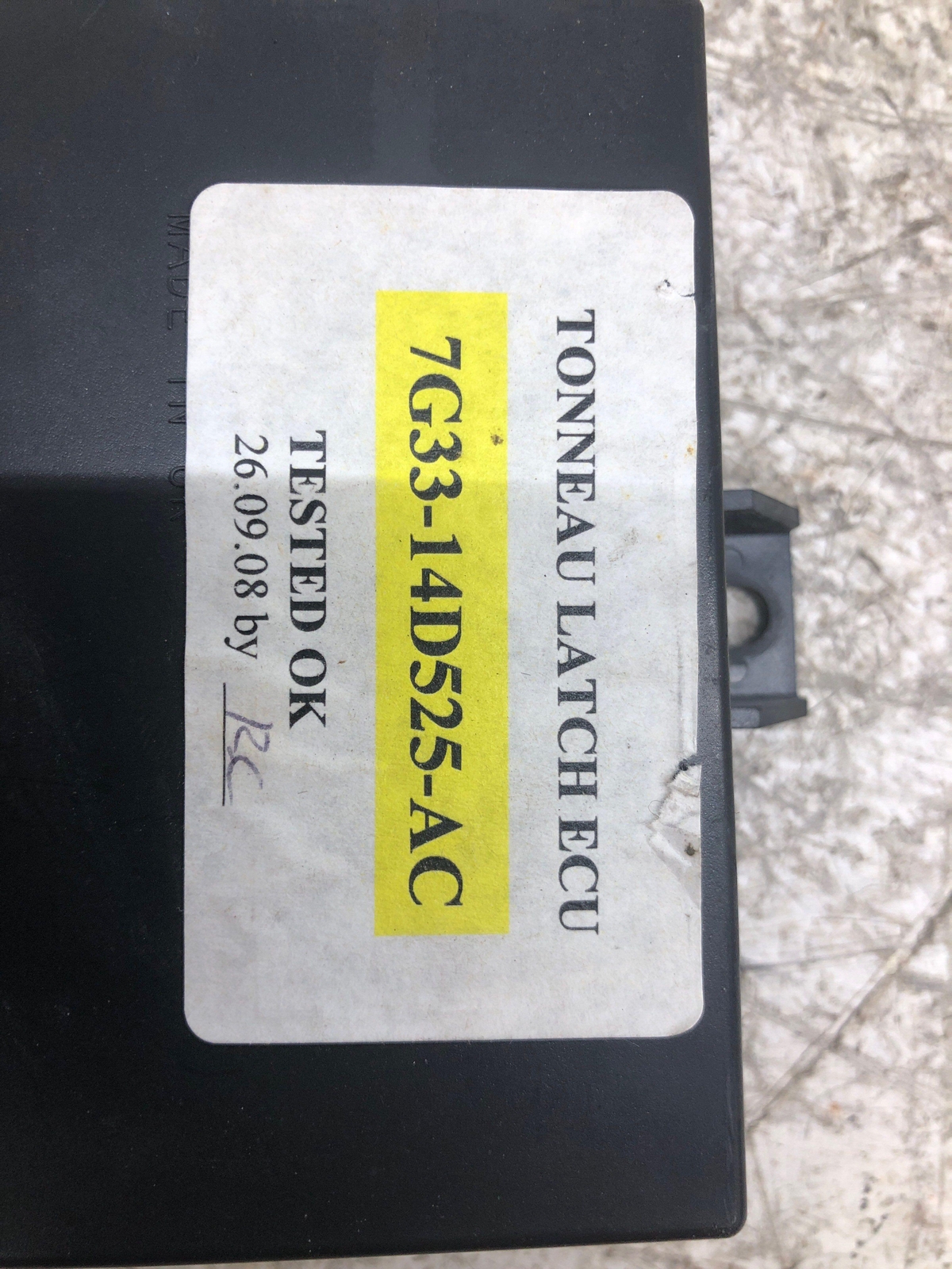 2009 ASTON MARTIN VANTAGE TONNEAU LATCH CONTROL MODULE UNIT 7G33-14D525-AC OEM