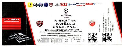 Arsenal London Serbia Sammler Ticket EC 17/18 Roter Stern Belgrad
