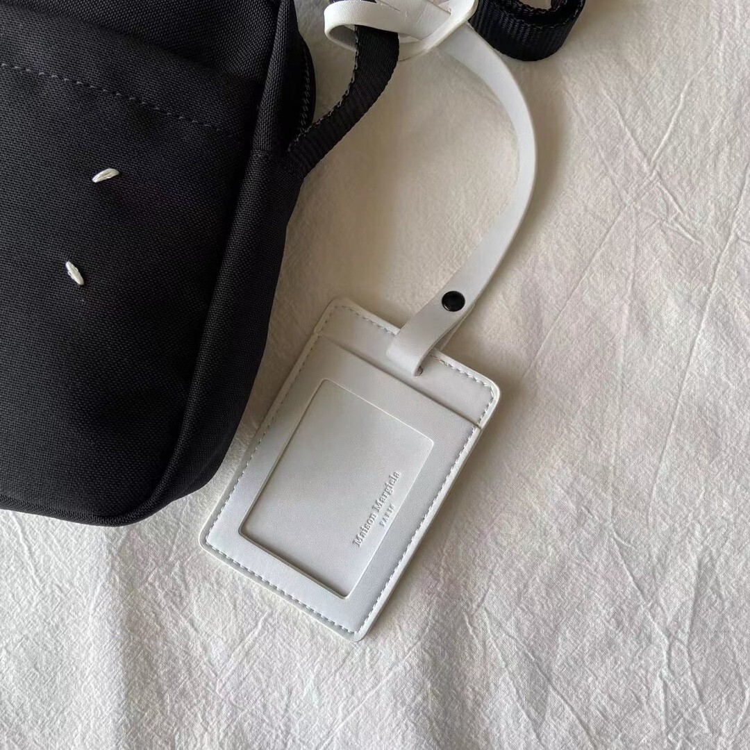 Maison Margiela MM6 Four Stitch Black Logo Crossbody Bag Maison Margiela MM6 Four Stitch Black Logo Crossbody Bag