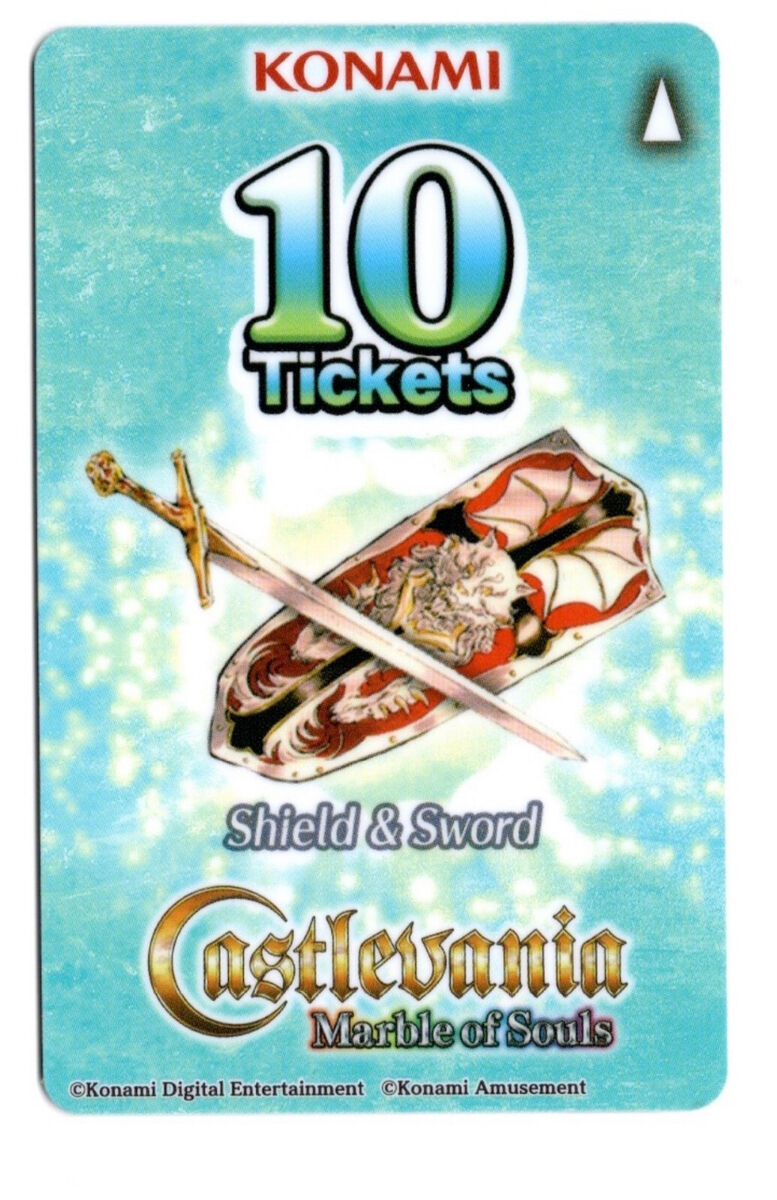 KONAMI Castlevania Marble of Souls Arcade Coin Pusher Cards KONAMI Castlevania Marble of Souls Arcade Coin Pusher Cards