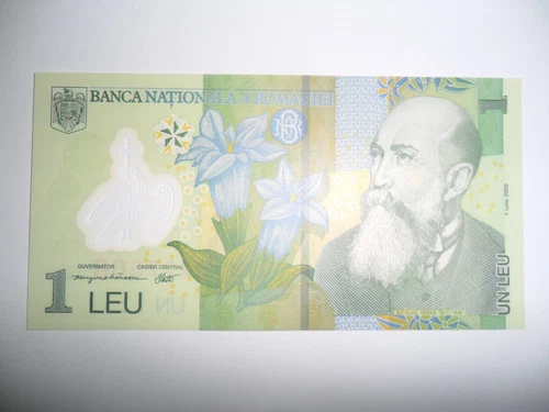 BANKNOTE 1 LEU ROMANIA 2005 FDS POLYMER