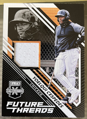 2021 Elite Extra Baseball Yoelqui Cespedes Jersey Relic Whitesox Top Prospect