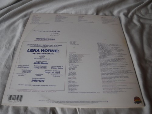 LENA HORNE THE LADY AND HER MUSIC LIVE ON BROADWAY VINYL 2-LP SET 107-68 - Picture 4 of 9