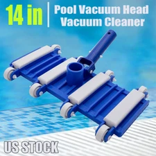 Pool Bottom Cleaning Equipment 14" Pool Vacuum Head Vacuum Cleaner with Wheels