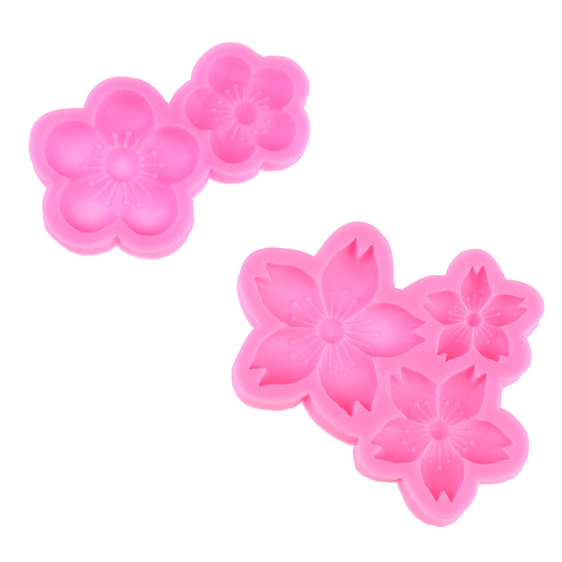 New Kinds Blossom Flower Soft Silicone Mold Fondant Chocolate Decorat