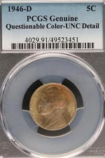 1946 D Jefferson Nickel PCGS UNC Details *DoubleJCoins* JL1100-164