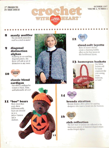 Crochet With Heart October 1997 Vol 2 #4 Leisure Arts 27 Projects Arts Crafts - Picture 2 of 3