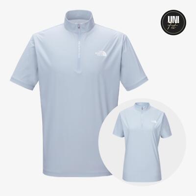 ★関税込★THE NORTH FACE★MINUS TECH S/S ZIP TE.E★ Genuine The North Face MINUS TECH S/S ZIP TEE PASTEL_BLUE | eBay
