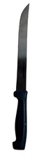 Home Essentials Steak Knife Stainless Steel 8 In Serrated Black Handle Kitchen