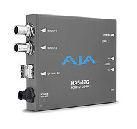 AJA HA5-12G-T Active video converter Grey 4096 x 2160 - HDMI 2.0 to HA5-12G-T