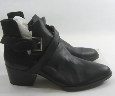 NEW Senso  BLACK Leather Cut-out Point-toe Ankle Boots AWOMEN  Size 6