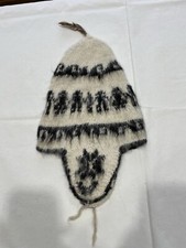 100 Pct Alpaca Wool Handmade Bolivian Beanie Ear Flaps 19 of 35 