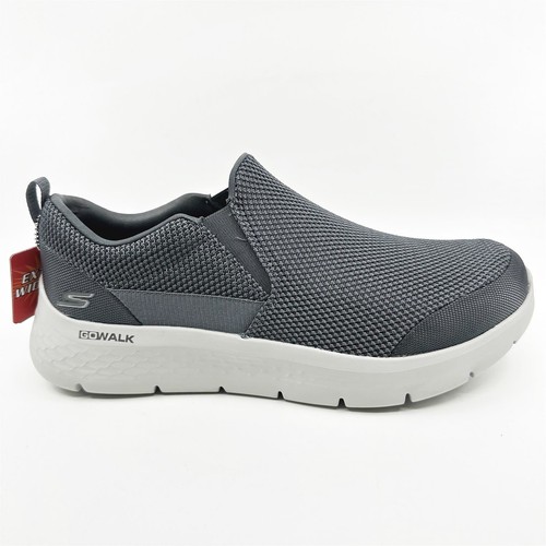Skechers Go Walk Flex Impeccable II Charcoal Mens Extra Wide Slip On