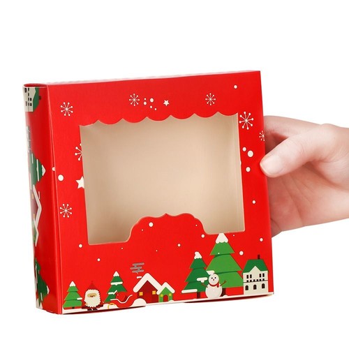 Weihnachts-Karton-Kuchen-Boxen Geschenkverpackung Kuchen-Verpackungsbox - Bild 6 von 13