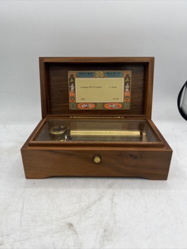 Reuge Wood Music Box Polonaise OP 53 3 Parts F. Chopin CH3/72 Switzerland Rare - Picture 1 of 15