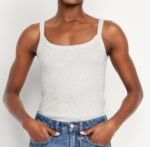 Haut Manches Longues Cintré Carly Jean Los Angeles – Gris Héather – Taille M – Neuf